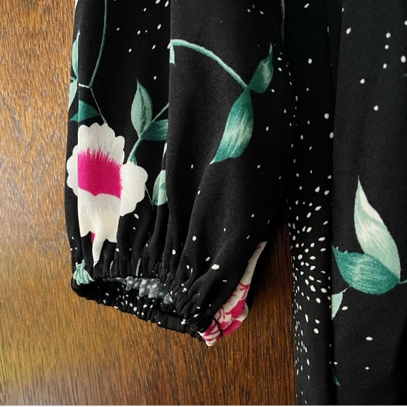 VINTAGE FLORAL NYLON DRESS | HANAE MORI - Picture 4 of 6